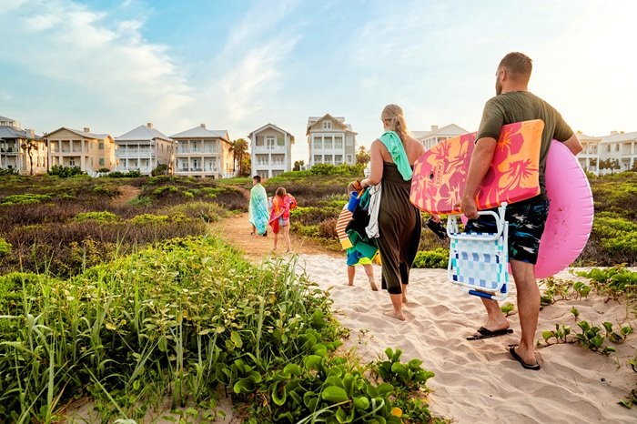 VSPI family walking to beach 2