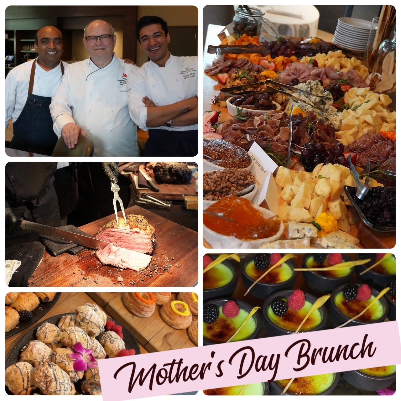 marriott brunch collage