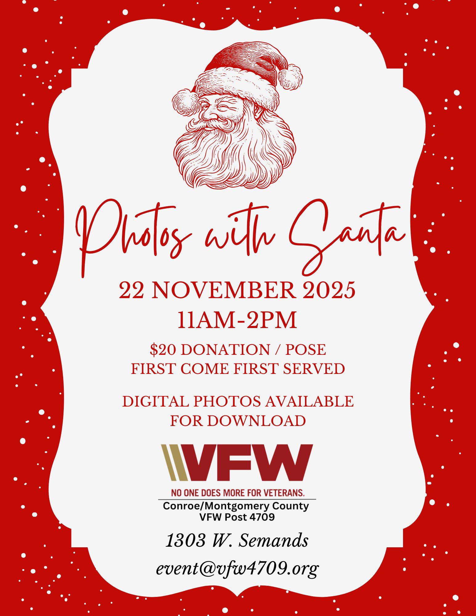 photos with santa vfw