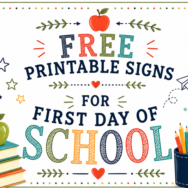 Download Free First Day of School Signs (K–12)